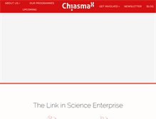 Tablet Screenshot of chiasma.org.nz